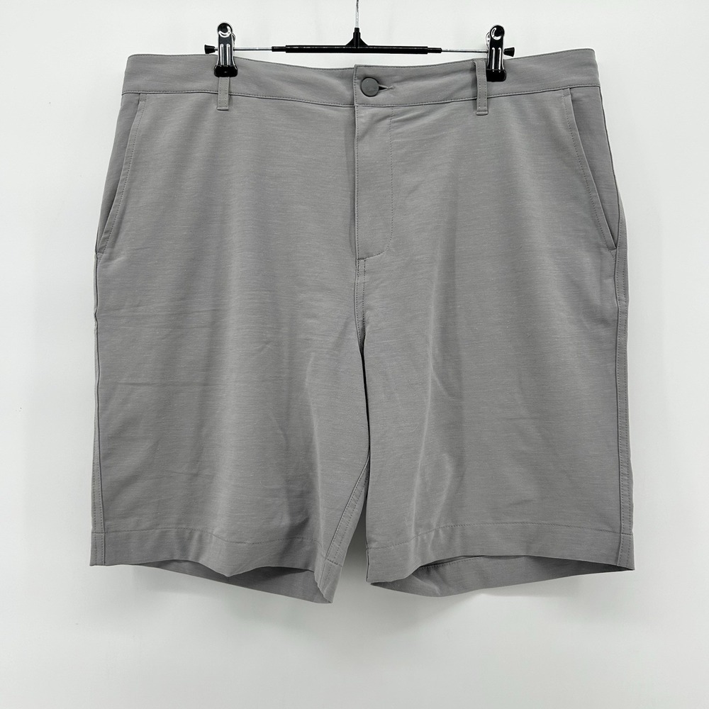 Faherty All Day Shorts Mens 36 OR 38 Gray Stretch Drawstring Hybrid Coastal